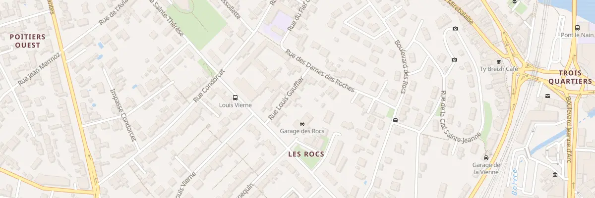 Plan du 10 Rue Louis Gauffier à Poitiers