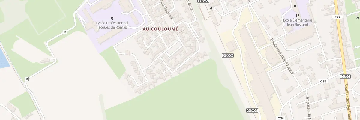 Plan du 14 Rue Frédéric Chopin à Nérac