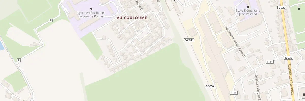 Plan du 9 Rue Frédéric Chopin à Nérac