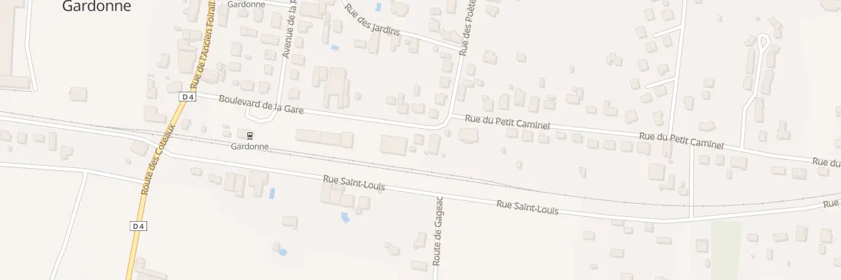 Plan du 2 Bd de la Gare à Gardonne
