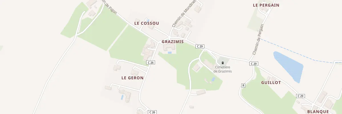 Plan du 1780 Che de Mondinet à Condom
