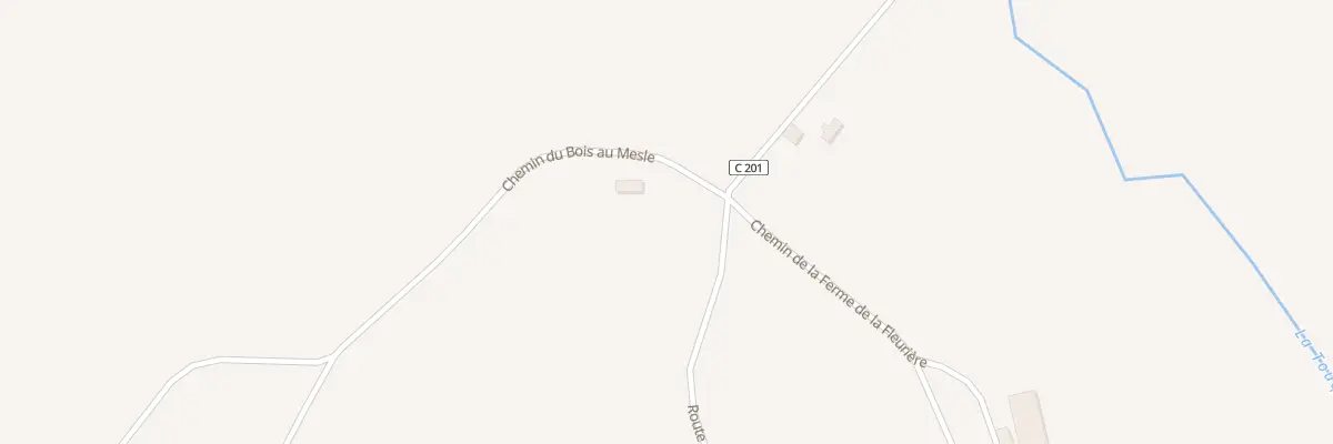 Plan du 131 Che du Bois au Mesle à Orgères