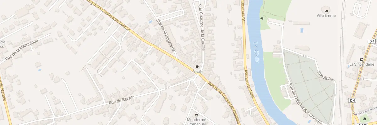 Plan du 10B Rue du Fbg Cueille Mirebalaise à Poitiers