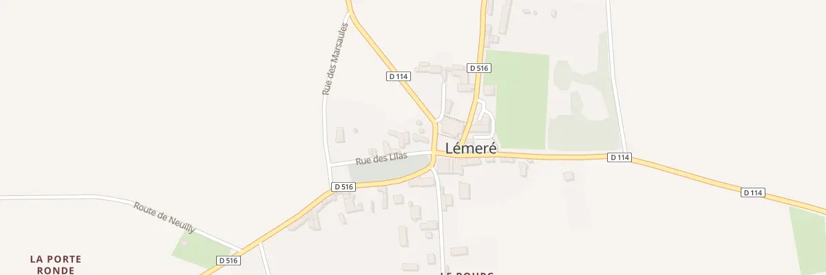 Plan du 1A Pl de la Mairie à Lémeré