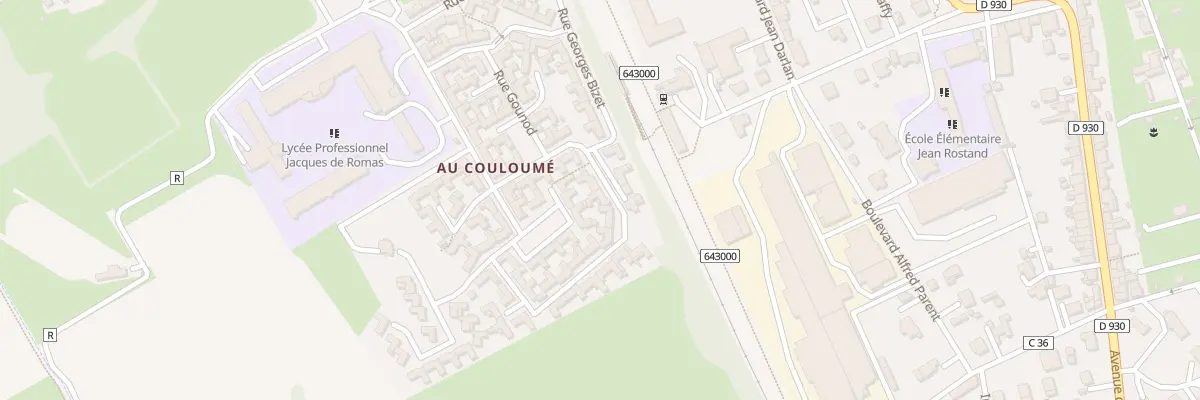 Plan du 4 Rue Frédéric Chopin à Nérac
