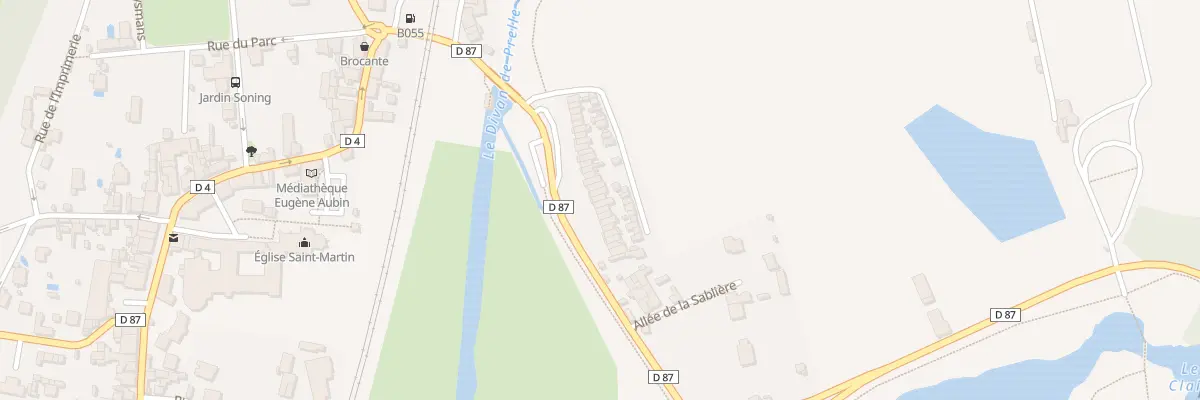 Plan du 22 Av de la Plage à Ligugé