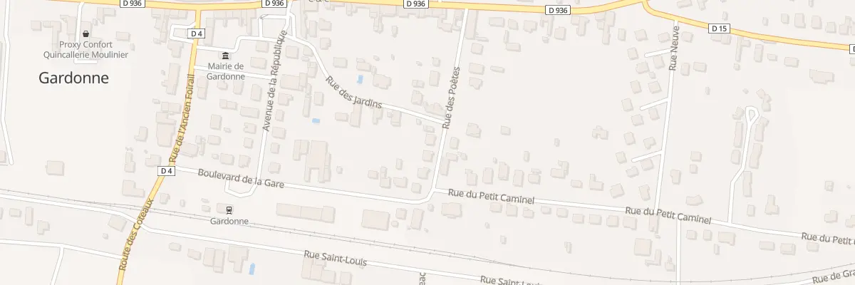 Plan du 4 Rue des Poétes à Gardonne