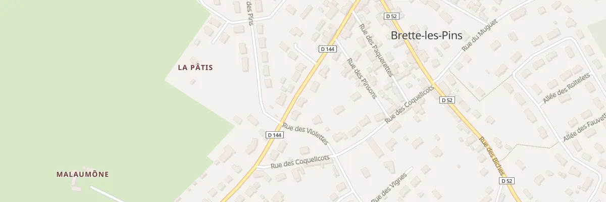 Plan du 22 Rue des Bleuets à Brette-les-Pins