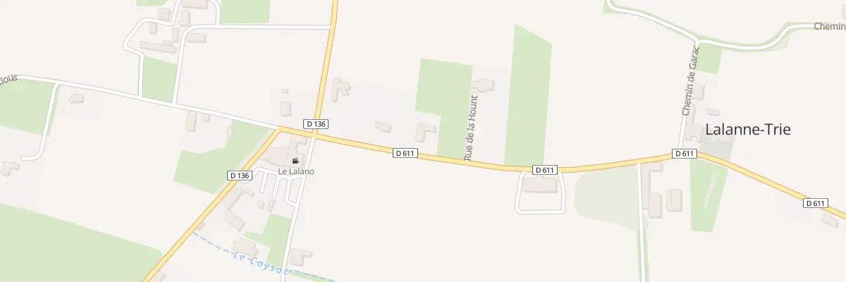Plan du 5017 La Hont à Lalanne-Trie