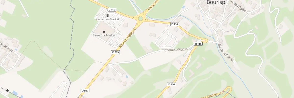Plan du 5108 Autun Nougaro et Pouyestas à Bourisp