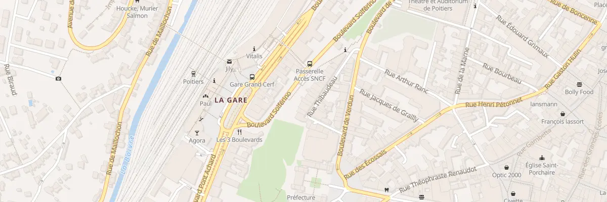 Plan du 24 Rue Thibaudeau à Poitiers
