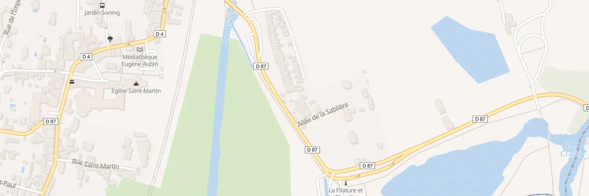 Plan du 11 Av de la Plage à Ligugé
