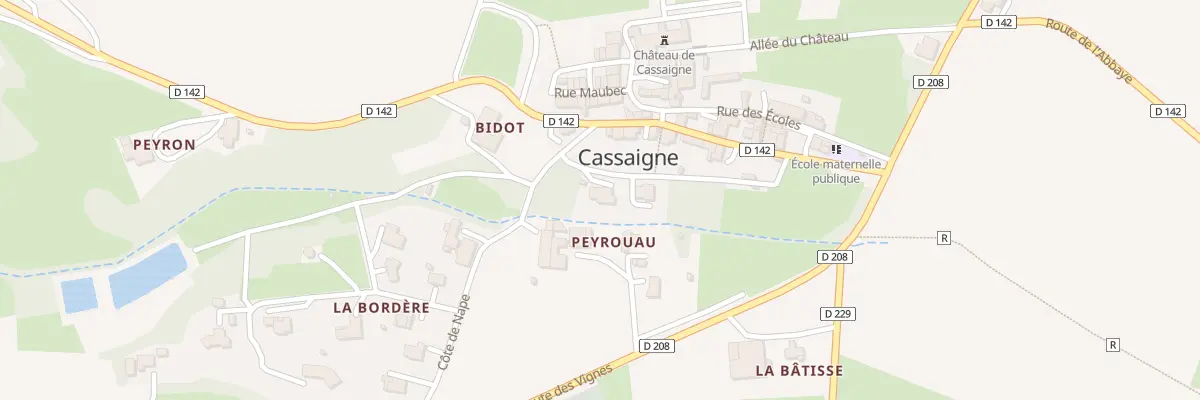 Plan du 5129 Au Village à Cassaigne
