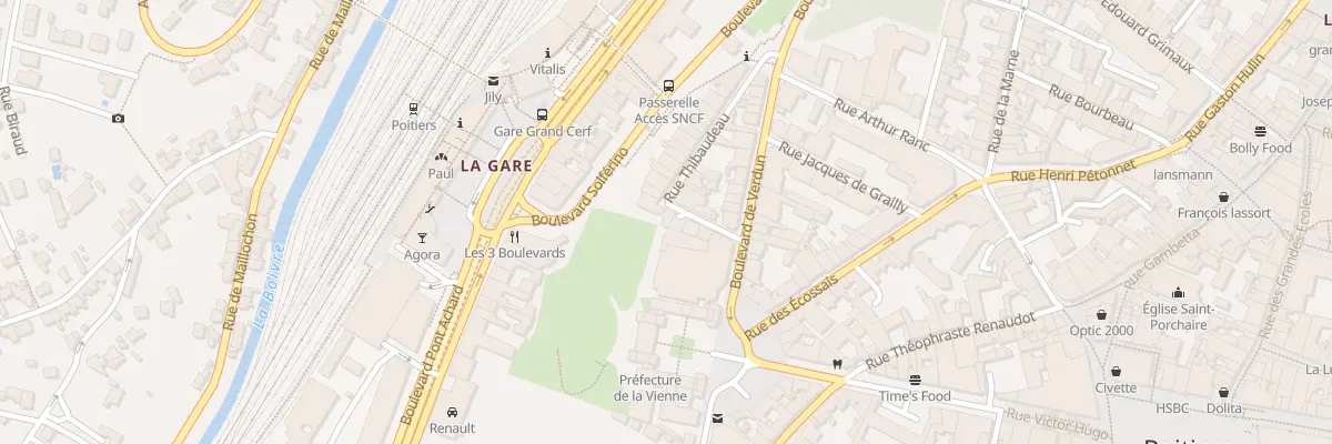Plan du 32 Rue Thibaudeau à Poitiers