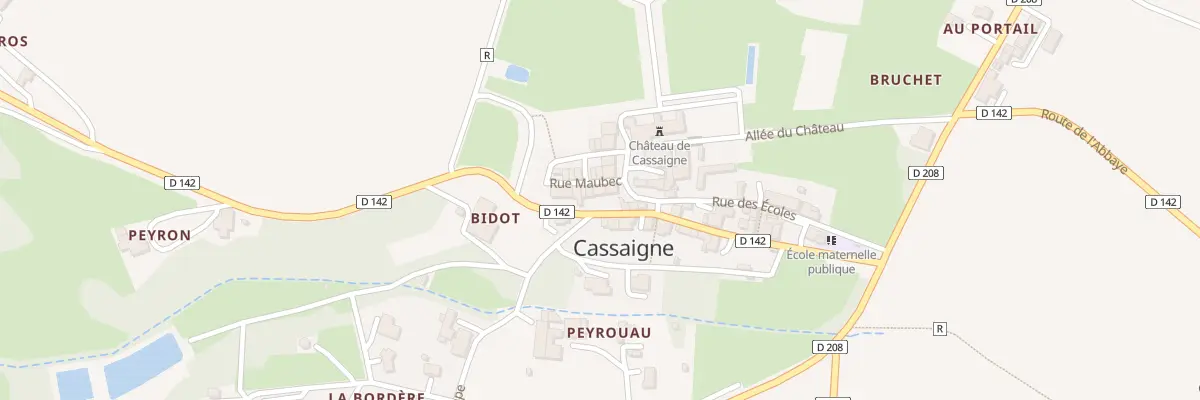 Plan du 5018 Au Village à Cassaigne