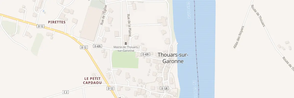 Plan du 6 Rue de la Garonne à Thouars-sur-Garonne