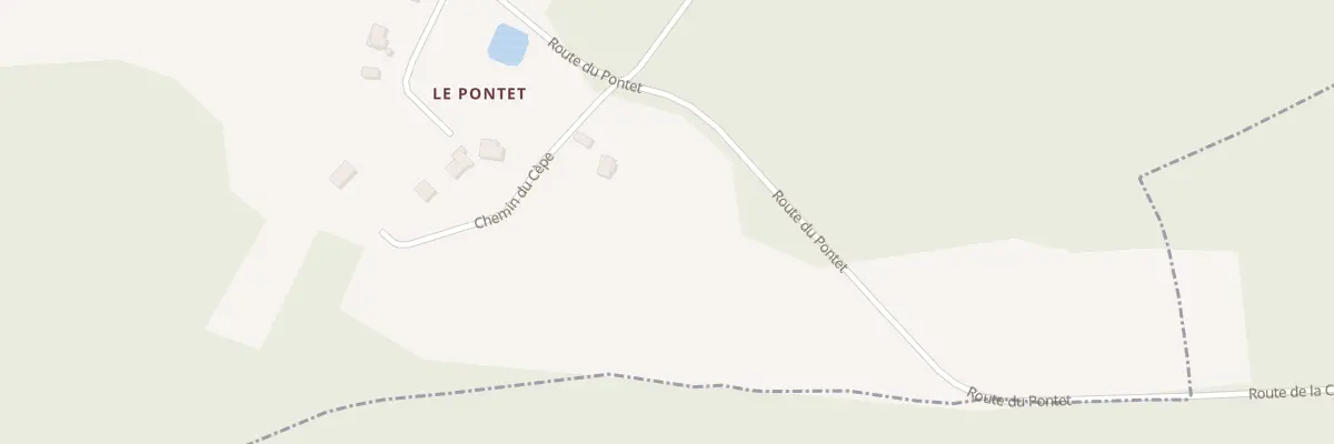 Plan du 1 Le Pontet Est à Saint-Géry
