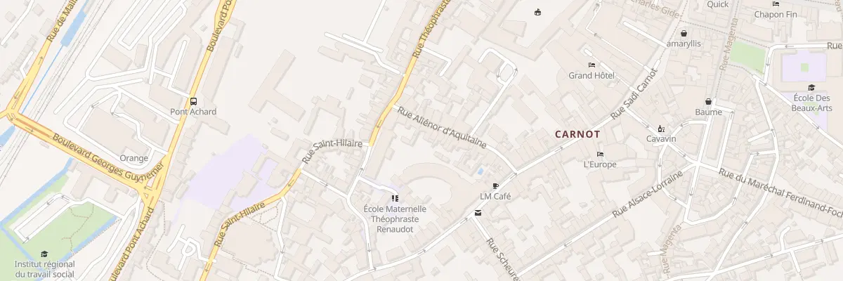Plan du 6 Rue Alienor d’Aquitaine à Poitiers
