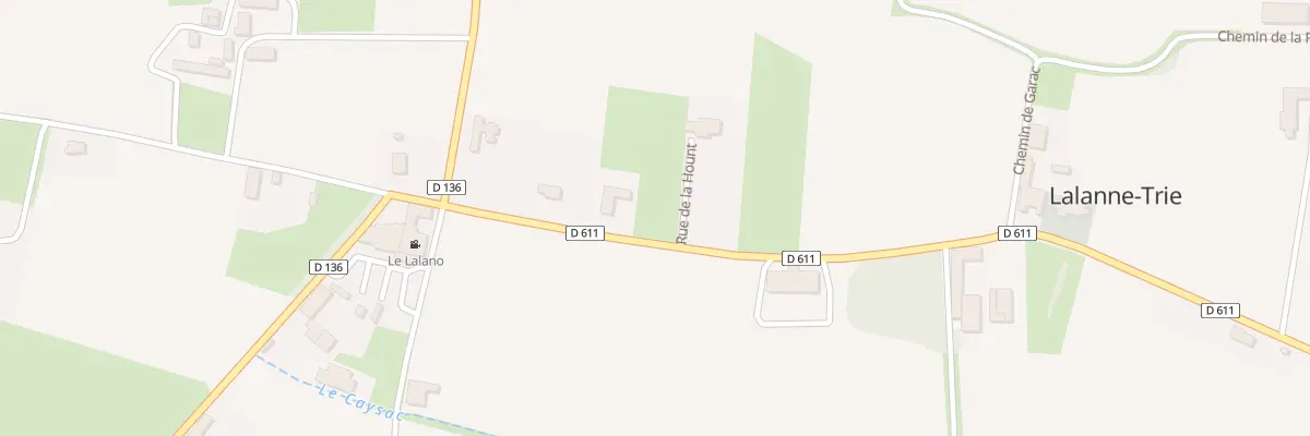 Plan du 37 Rue de la Hount à Lalanne-Trie