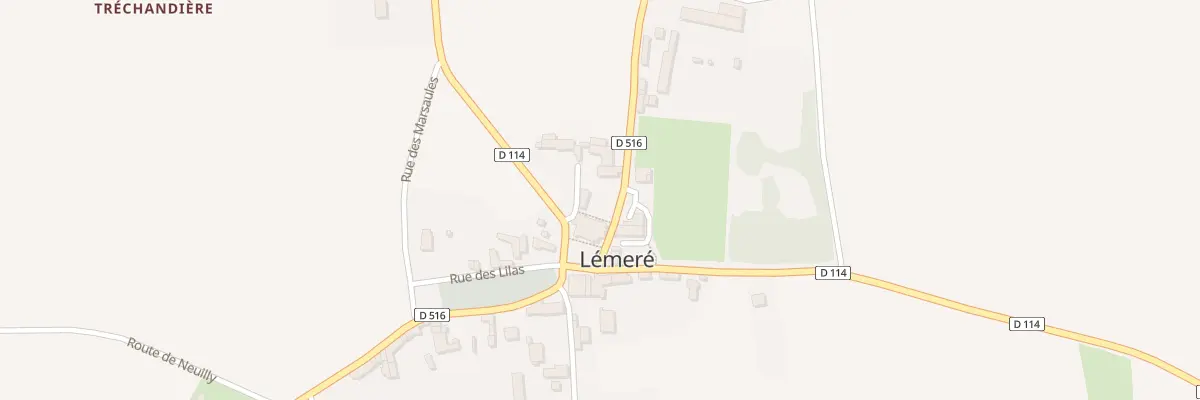 Plan du 2 Rte de Sazilly à Lémeré