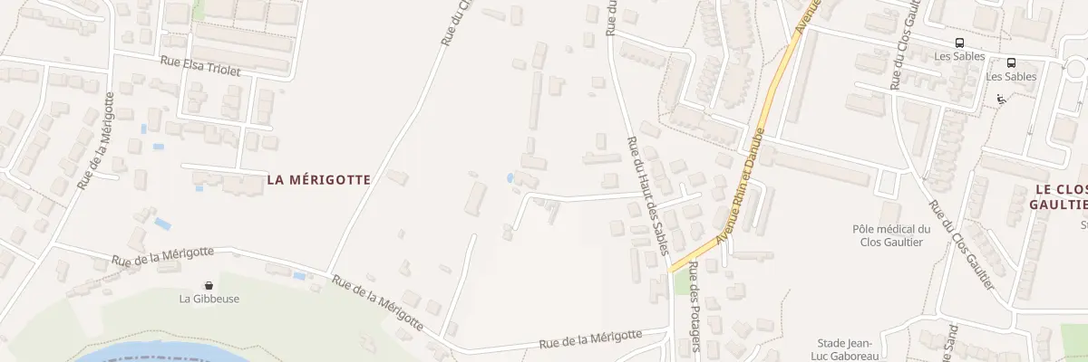Plan du 174B Rue du Haut Des Sables à Poitiers