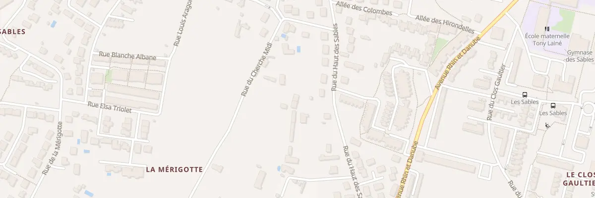 Plan du 162 Rue du Haut Des Sables à Poitiers