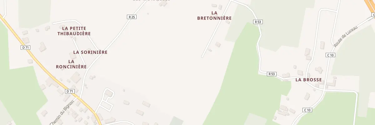 Plan du 8016 La Bretonniere à Lavernat