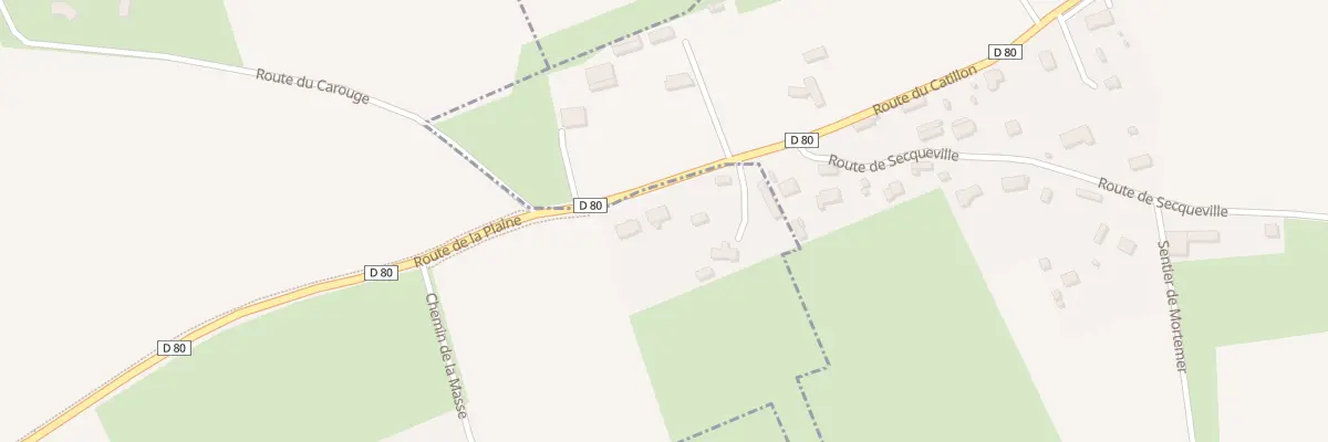 Plan du 1546 Rte de la Plaine à Sandouville