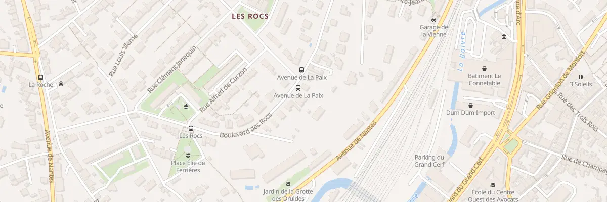 Plan du 90 Bd des Rocs à Poitiers