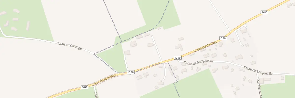 Plan du 1900 Rte du Catillon à Saint-Vigor-d’Ymonville