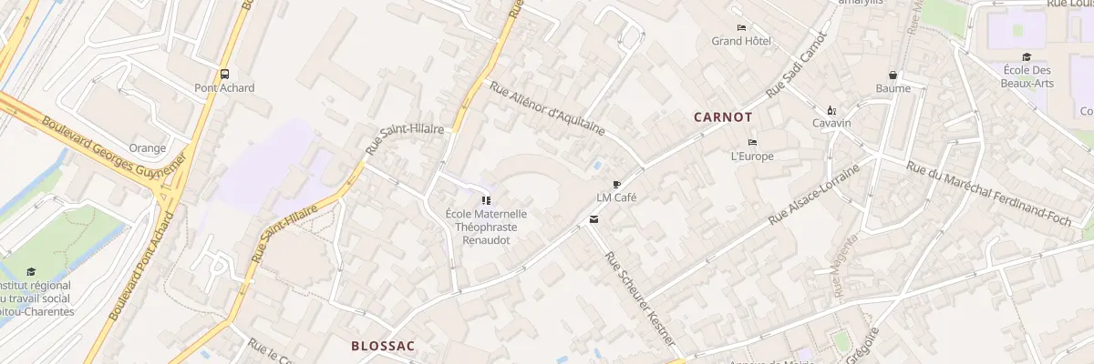 Plan du 90 Rue Carnot à Poitiers