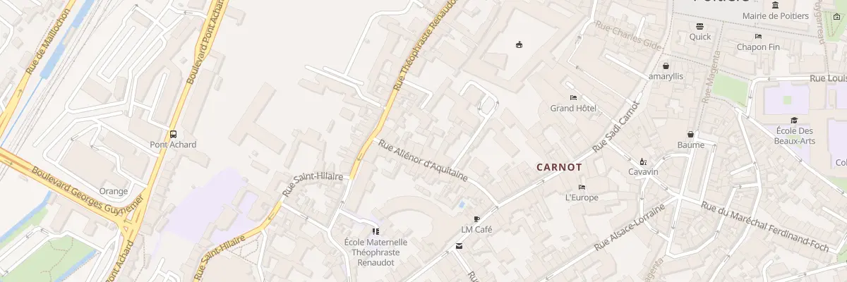 Plan du 5 Rue Alienor d’Aquitaine à Poitiers