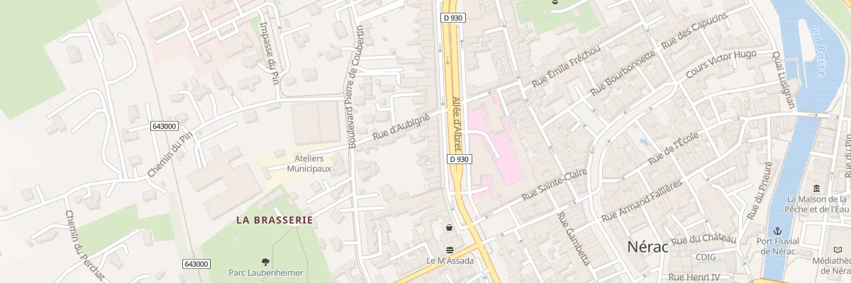 Plan du 105 All d’Albret à Nérac