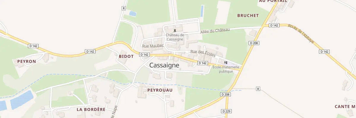 Plan du 5024 Au Village à Cassaigne