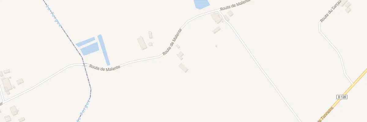 Plan du 611 Rte de Malente à Varès