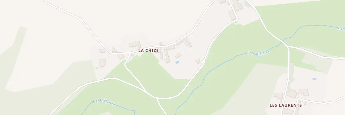 Plan du 8 La Chize à Genouillé