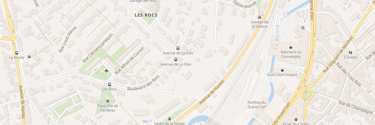 Plan du 94 Bd des Rocs à Poitiers