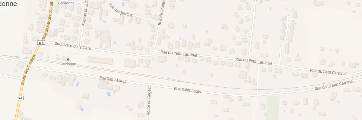 Plan du 4 Rue du Petit Caminel à Gardonne
