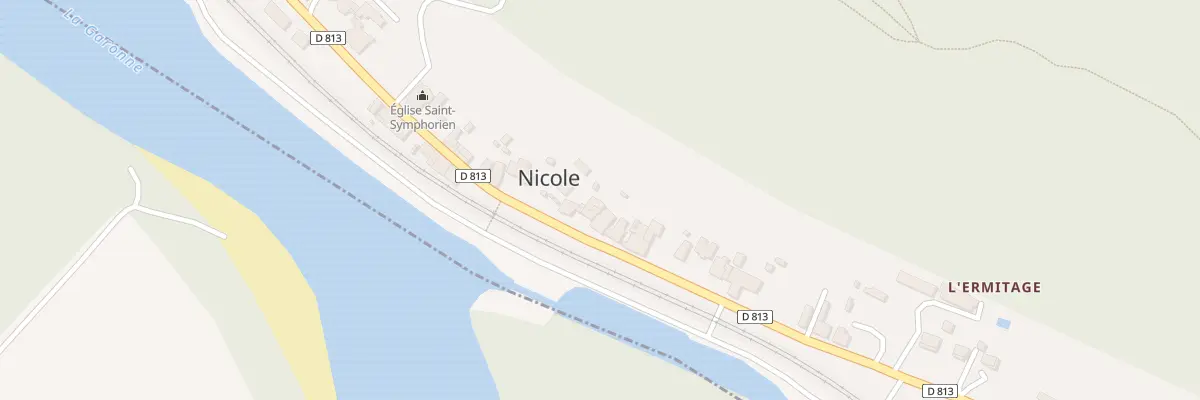 Plan du 50 Rte Nationale 113 à Nicole