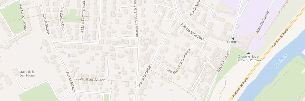Plan du 7 Rue de la Sablière à Poitiers