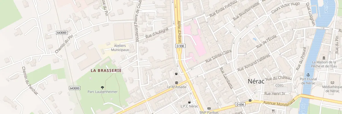 Plan du 91 All d’Albret à Nérac