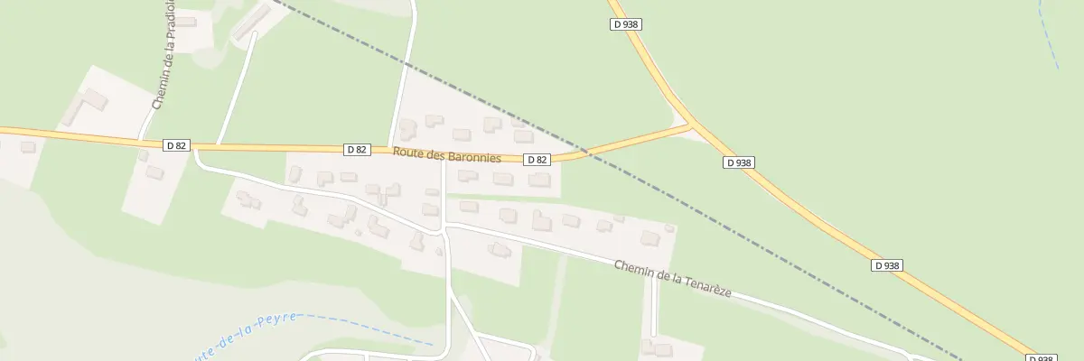 Plan du 164 Rte des Baronnies à Tilhouse