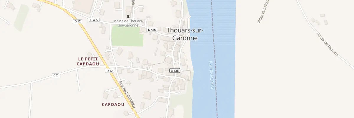 Plan du 12 Rue des Jardins d’En Face à Thouars-sur-Garonne