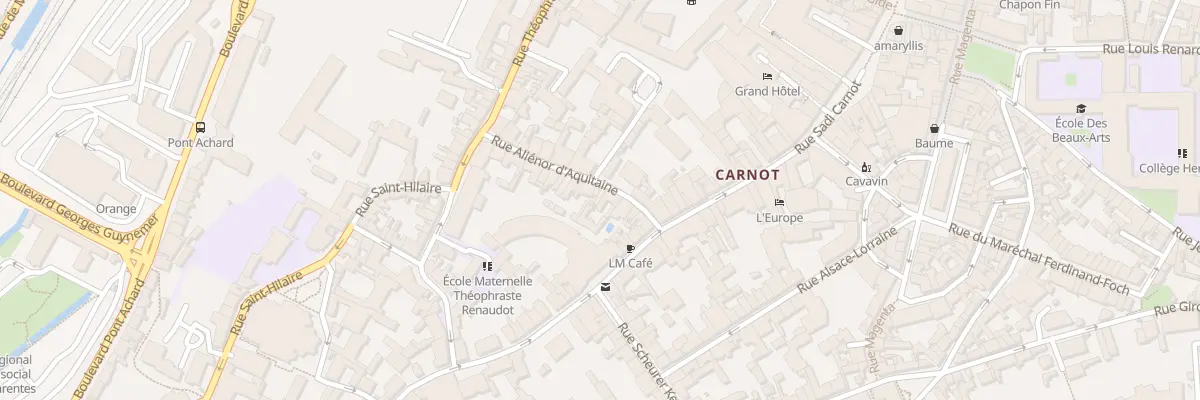 Plan du 22 Rue Alienor d’Aquitaine à Poitiers