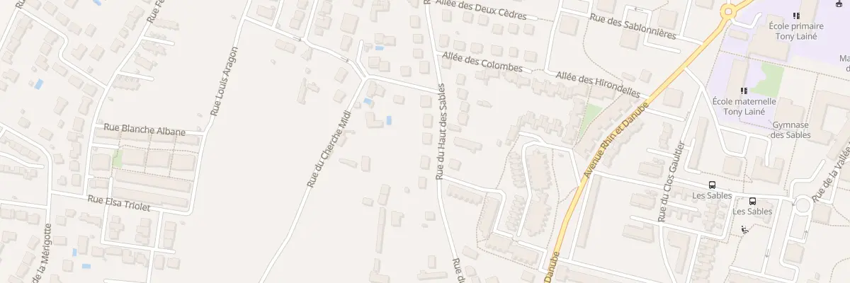 Plan du 154 Rue du Haut Des Sables à Poitiers
