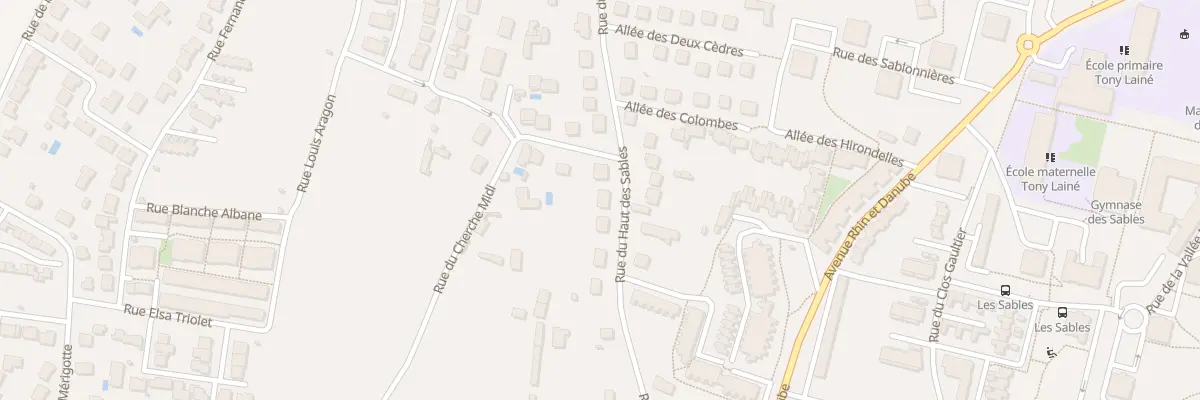 Plan du 152 Rue du Haut Des Sables à Poitiers