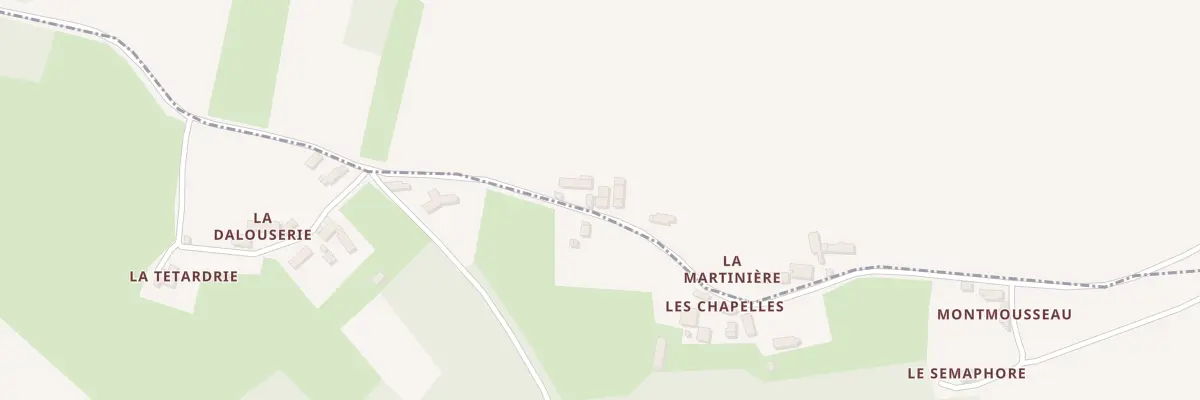 Plan du 5099 La Martiniere à La Bruère-sur-Loir