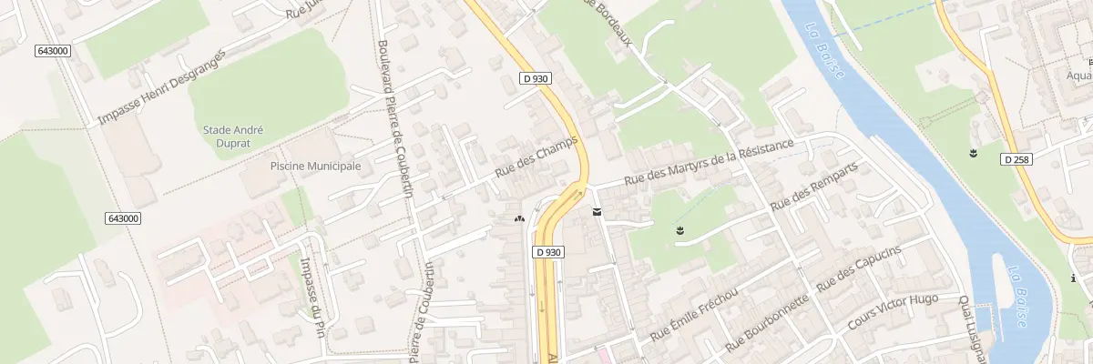 Plan du 163 All d’Albret à Nérac