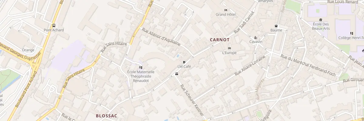 Plan du 84 Rue Carnot à Poitiers
