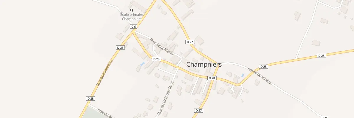 Plan du 4 Rue Saint-Martin à Champniers